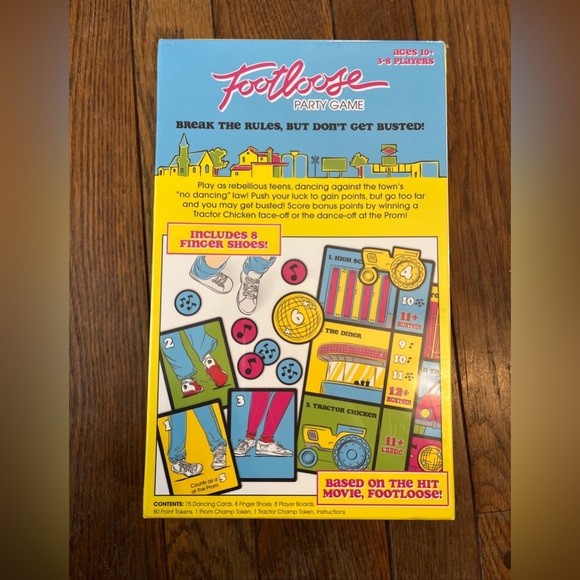 FUNKO Footloose Party Game BASED ON THE MOVIE! (3-8 PLAYERS, AGE 10+) NEW SEALED - Picture 2 of 3